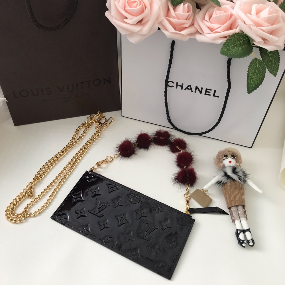 LV Felice pochette pouch insert amarante